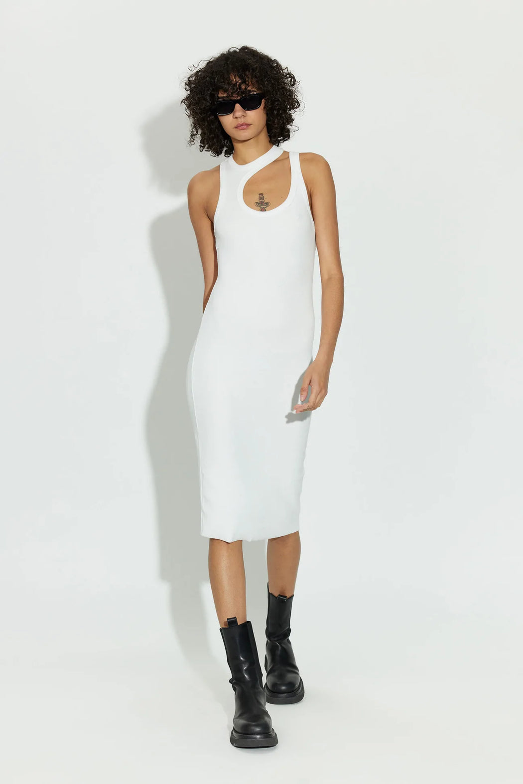 Verona Cut Out Dress | White