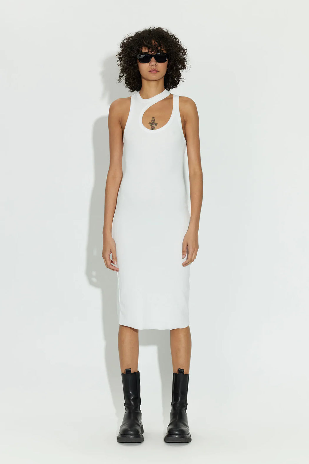 Verona Cut Out Dress | White