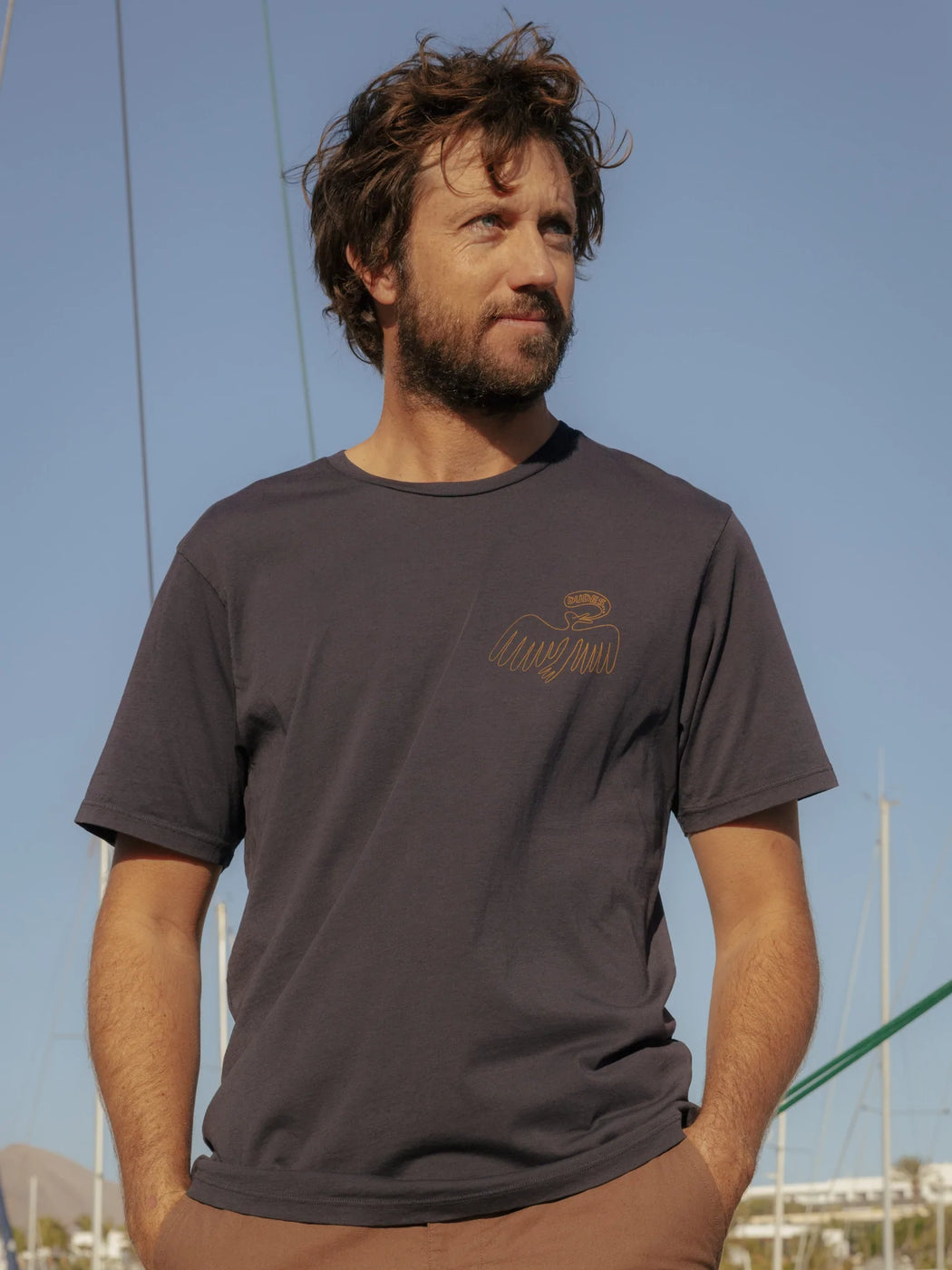 Dude Yes Tee | Black Indigo