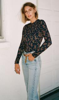 The Pamela Bodysuit | Midnight Daisies