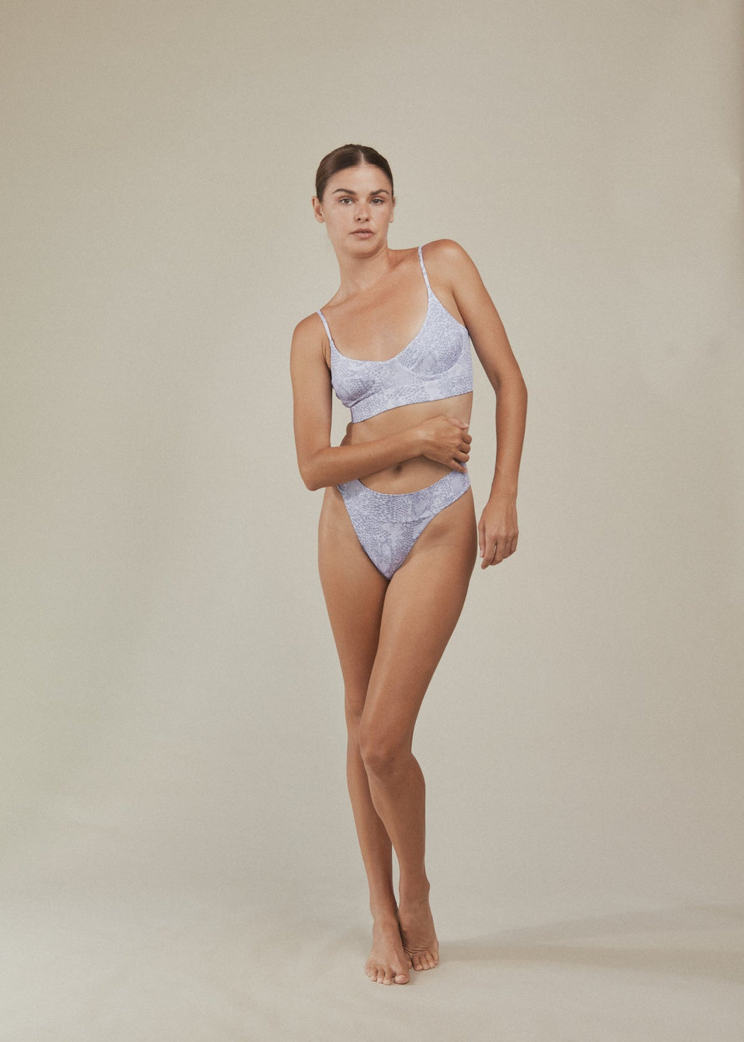 Paisley Lining Bralette | Lilac Snake