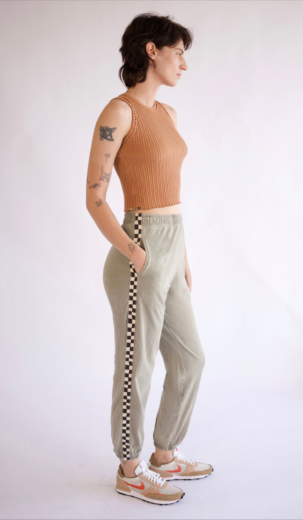 Slater Pant | Checkerboard Sage