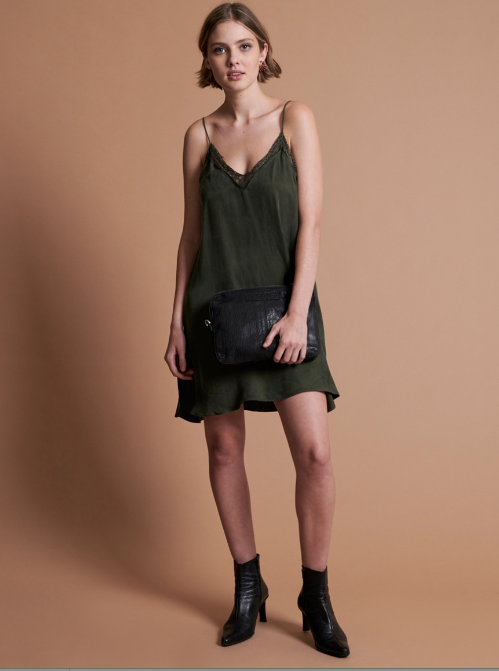 Delirious Slip Dress | Khaki