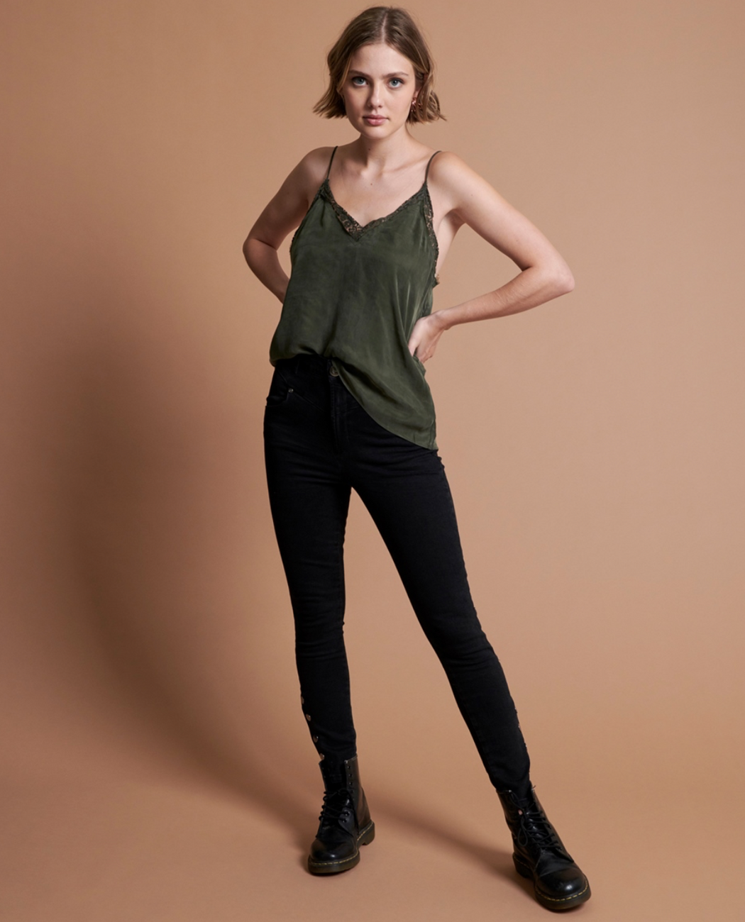Delirous Cami Top | Khaki