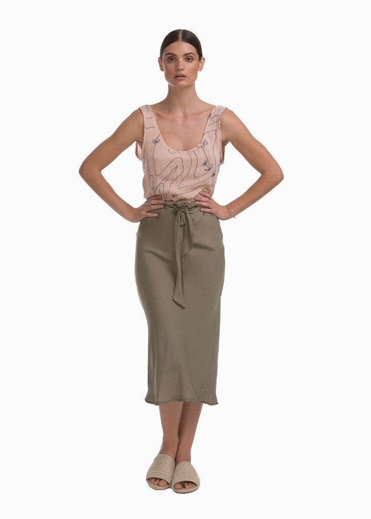 Matar Tank | Day Line Cotton Gauze