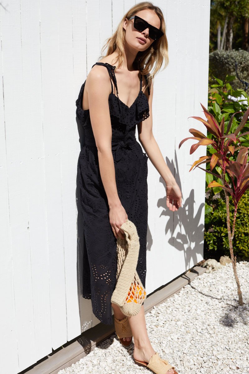 Meadow Dress | Black Eyelet