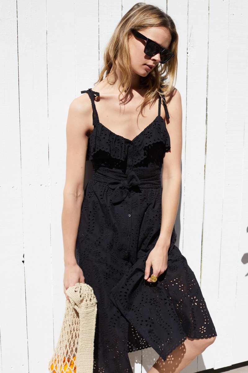 Meadow Dress | Black Eyelet