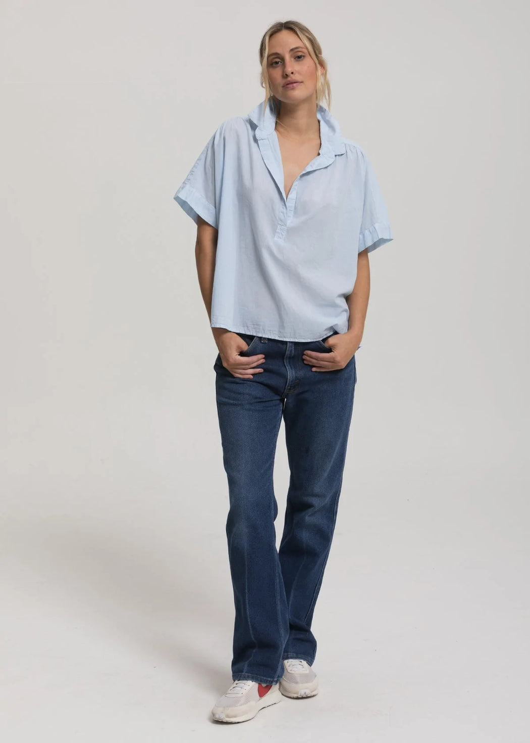 Motley Top |  Sky Blue