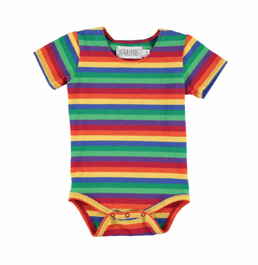 T Onesie | Rainbow Stripe