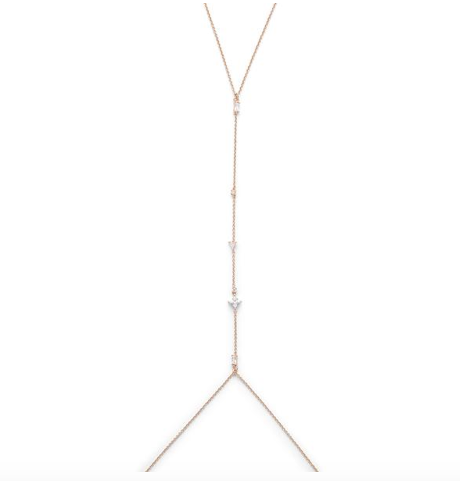 Scattered Gem Bodychain | Rose Gold
