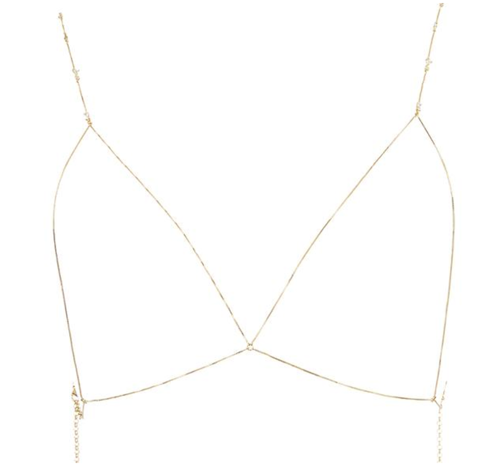 Scattered Gem Bra | Antigue Gold