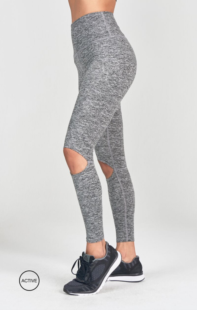 Cut Loose Legging | Marled Grey