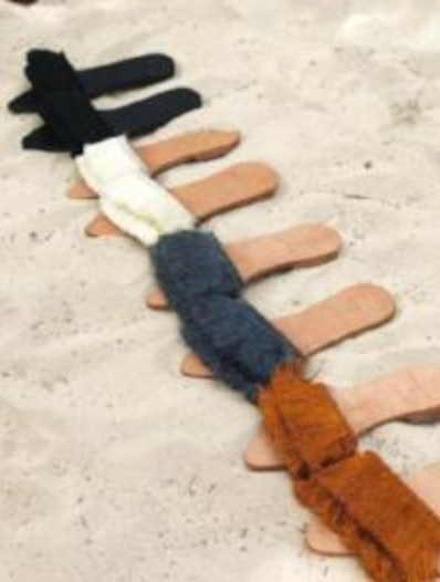 Silk Tassels Sandals