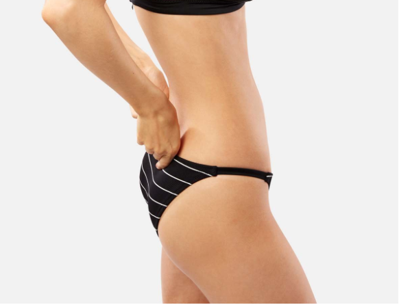 The Morgan Bottom | Black Pin Stripe