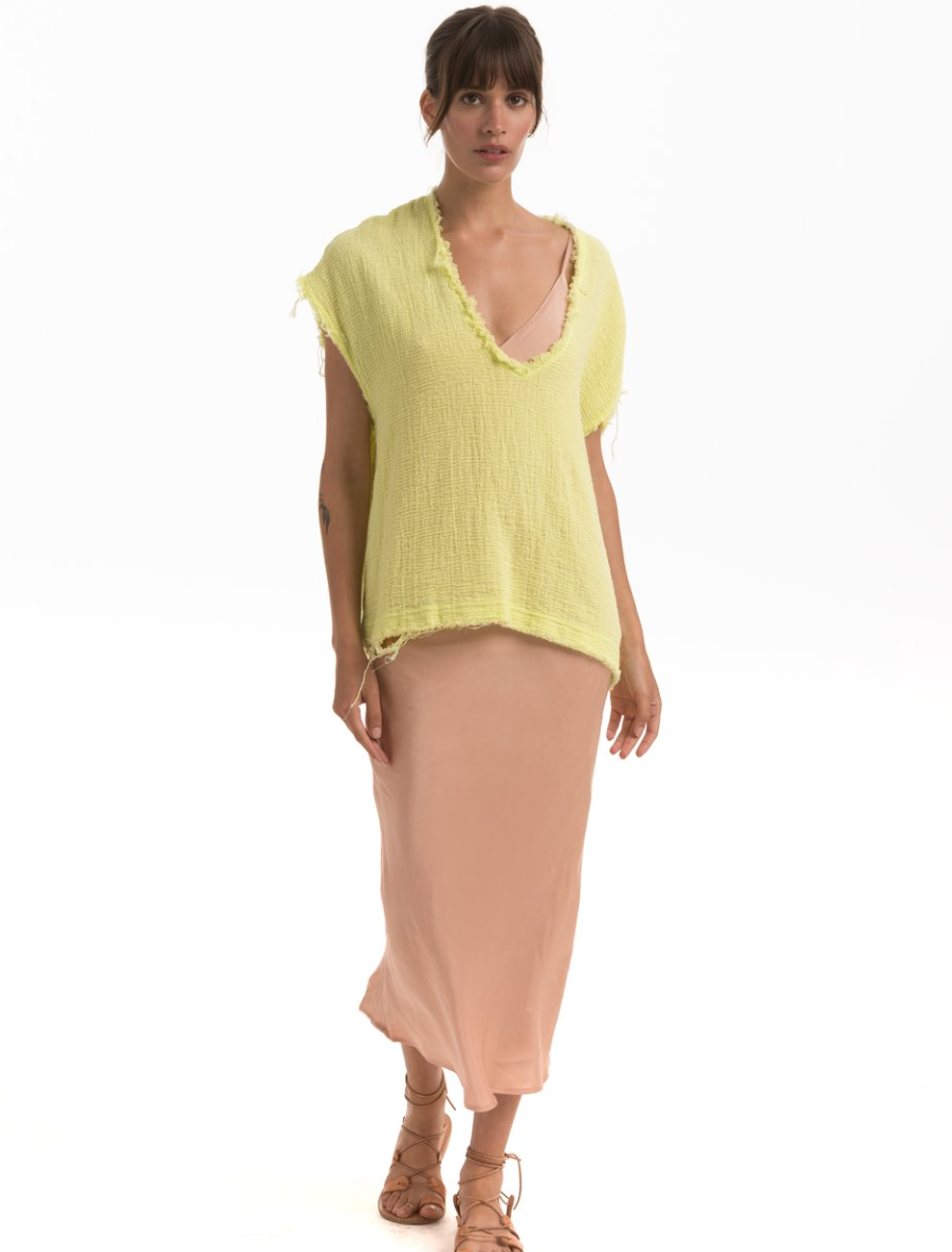 James Tee | Citrine Cotton Mesh
