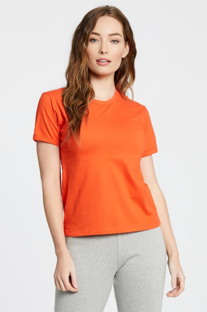 Ringer Tee | Orange/Red