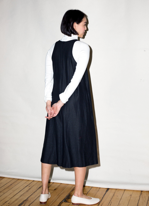 Ginger V-Neck Wide Leg Cropped Onesie | Black