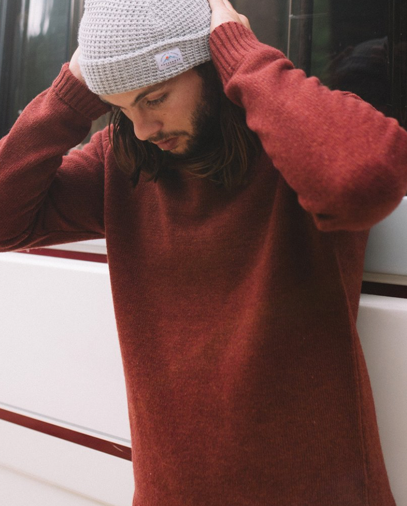 Wagon Knitted Sweater | Orange