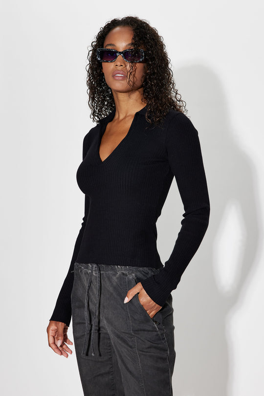 Ibiza Polo Shirt | Jet Black