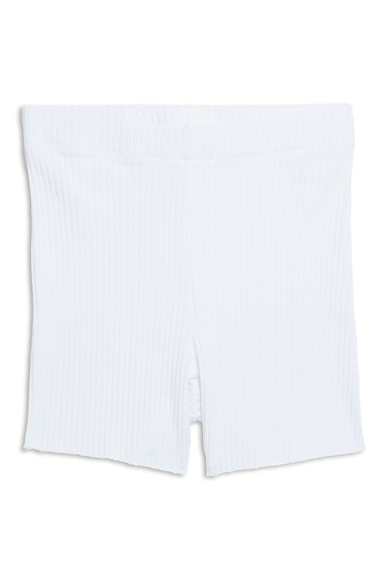 Ibiza Biker Short | White