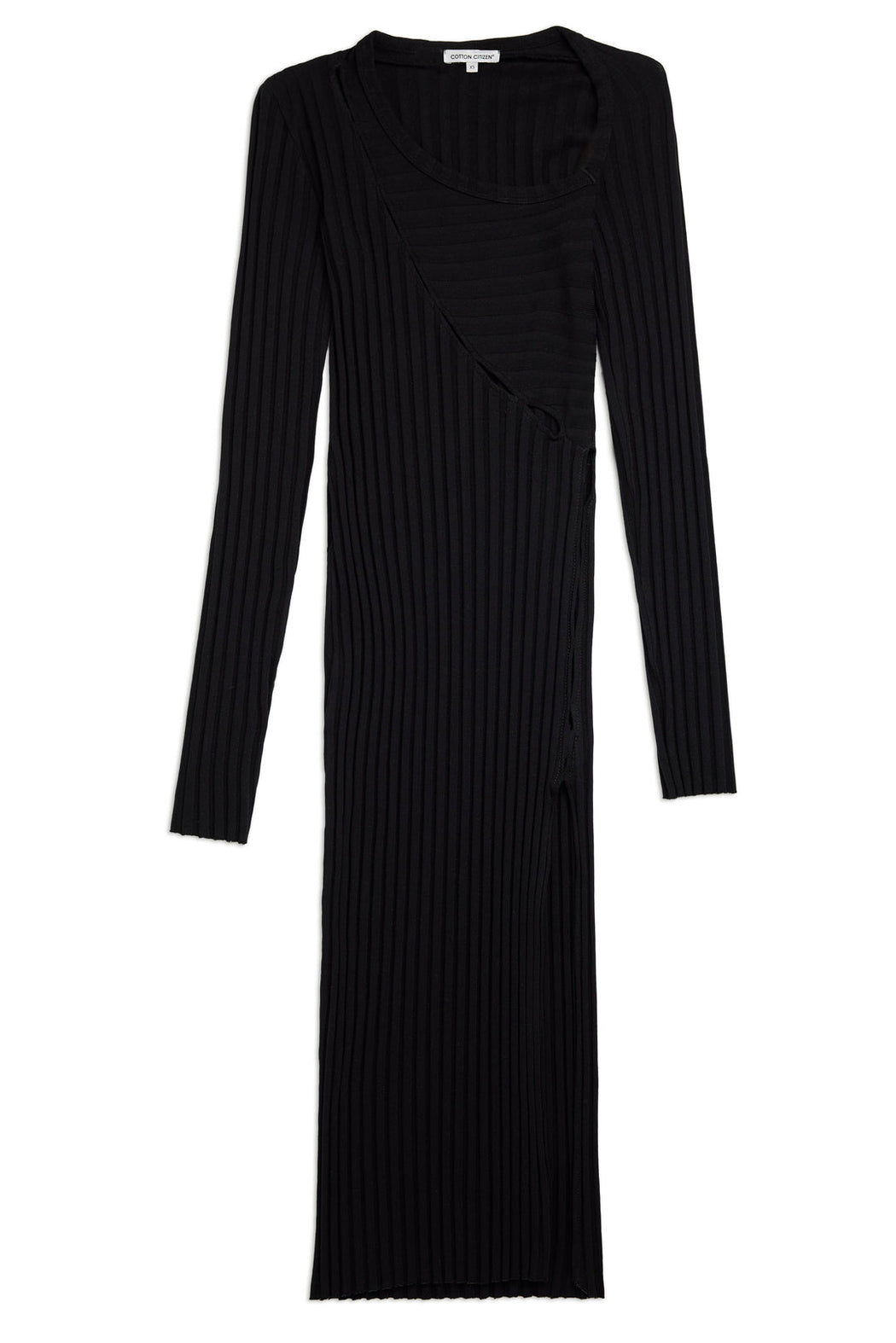 Capri Slit Midi Dress | Jet Black