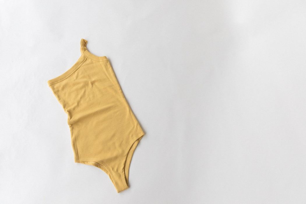 Women's One Strap Bodysuit | Yellow