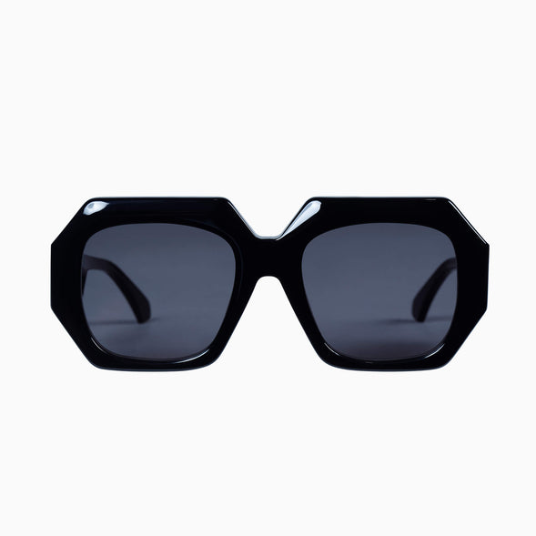Monolith | Gloss Black w. Silver Metal Trim /  Polarised Black Lens