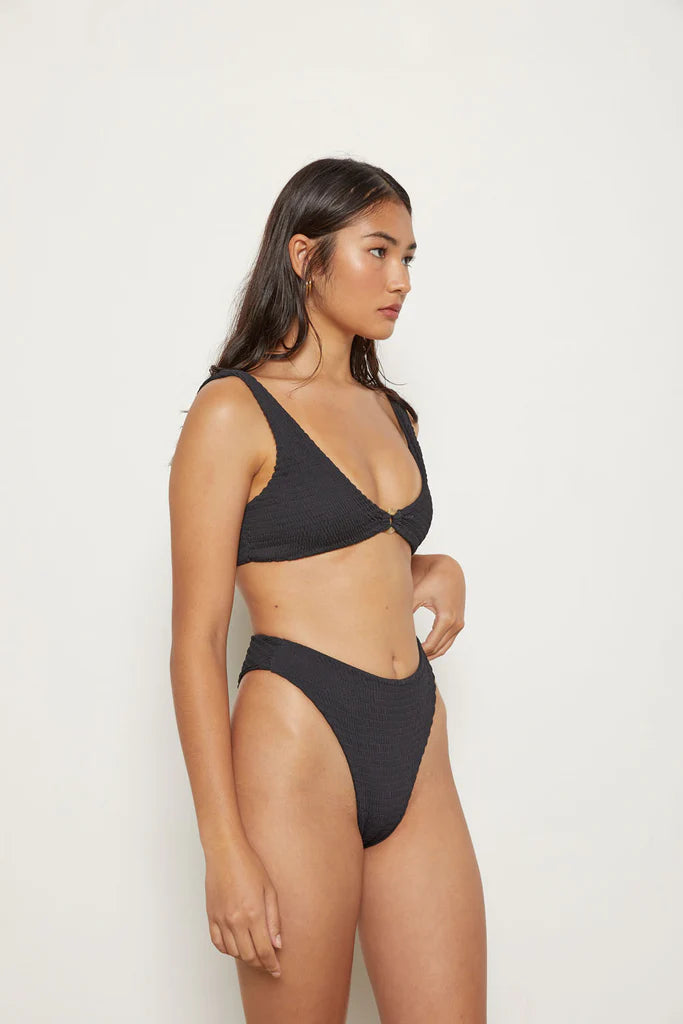 Vica Bottom | Black Rib