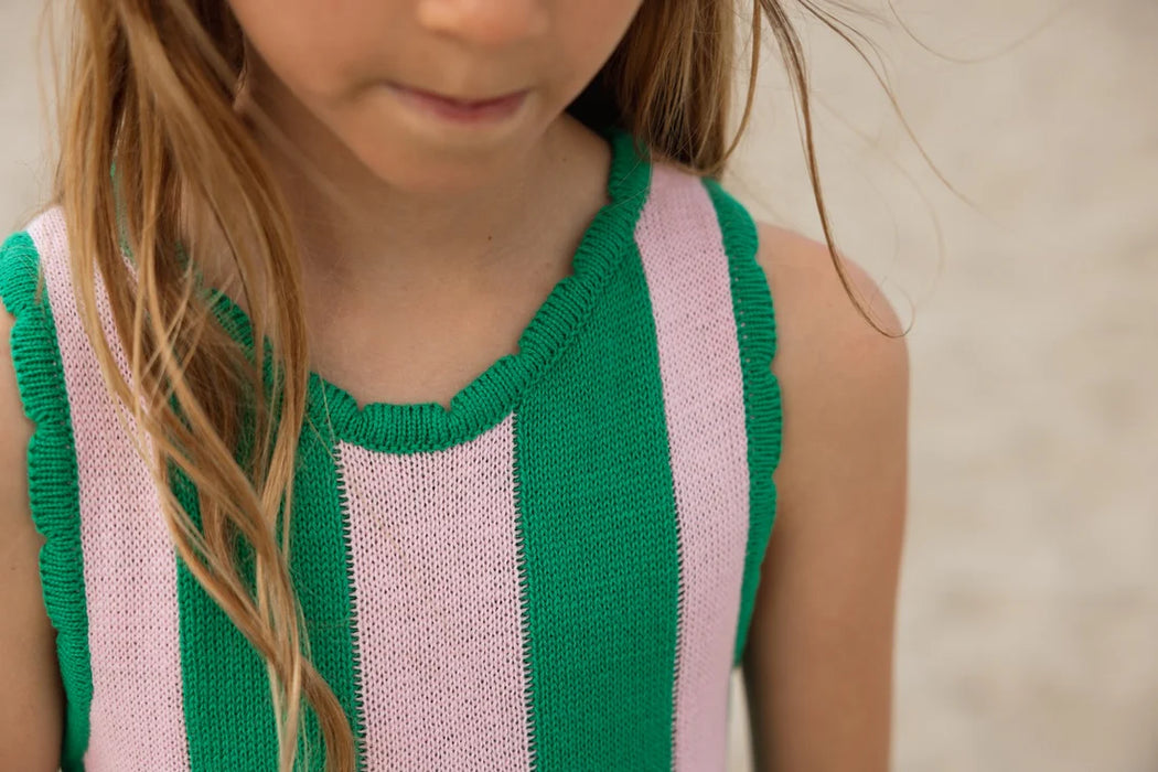 Striped Knit Mini Dress | Pink Palms