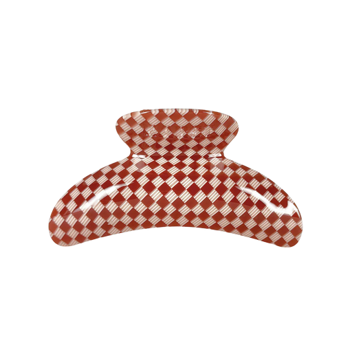 SuperClip Hair Claw | Maraschino Checker (w/Charm Ring)