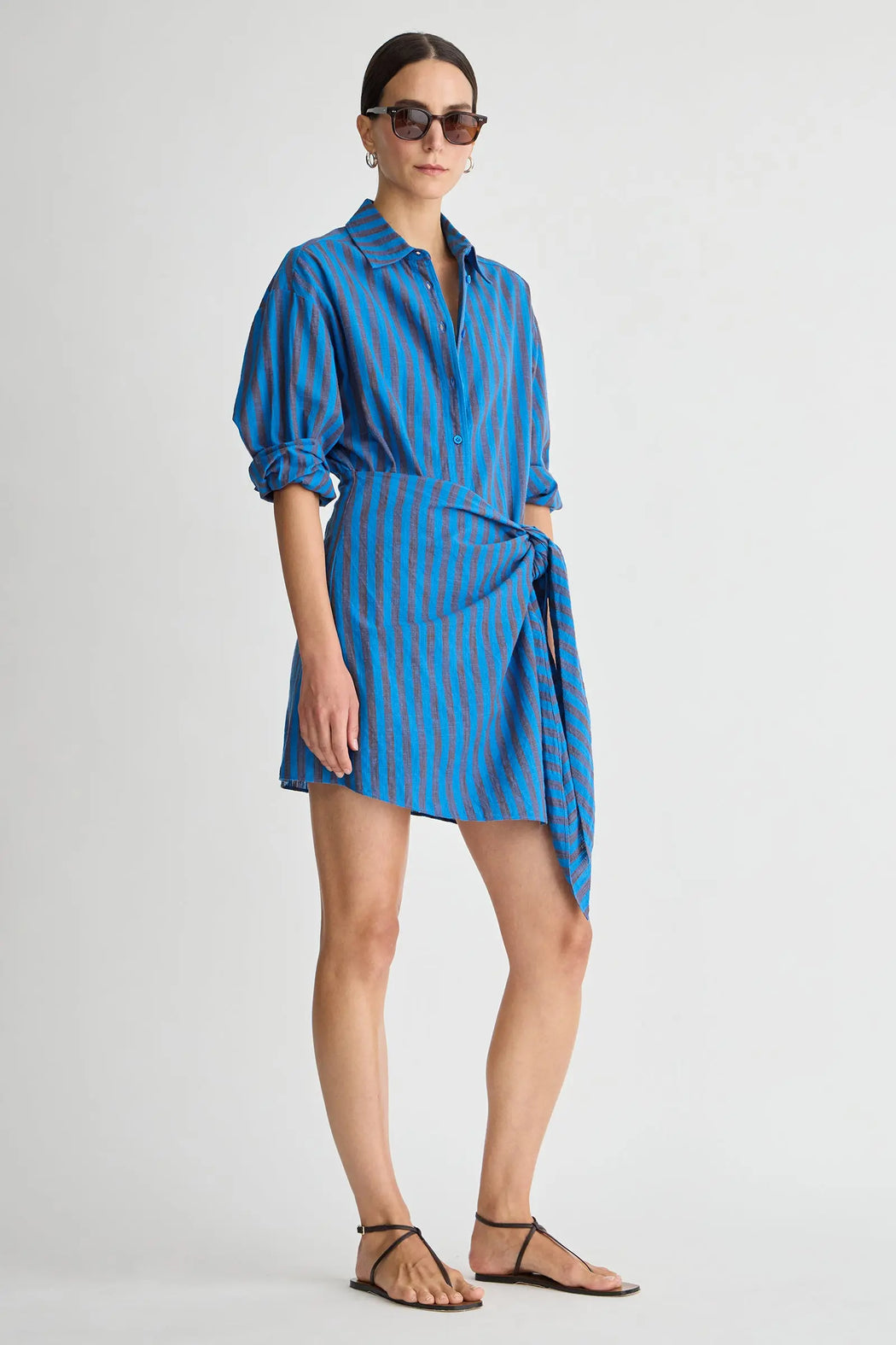 Alessandra Mini | Blue Pond Stripe