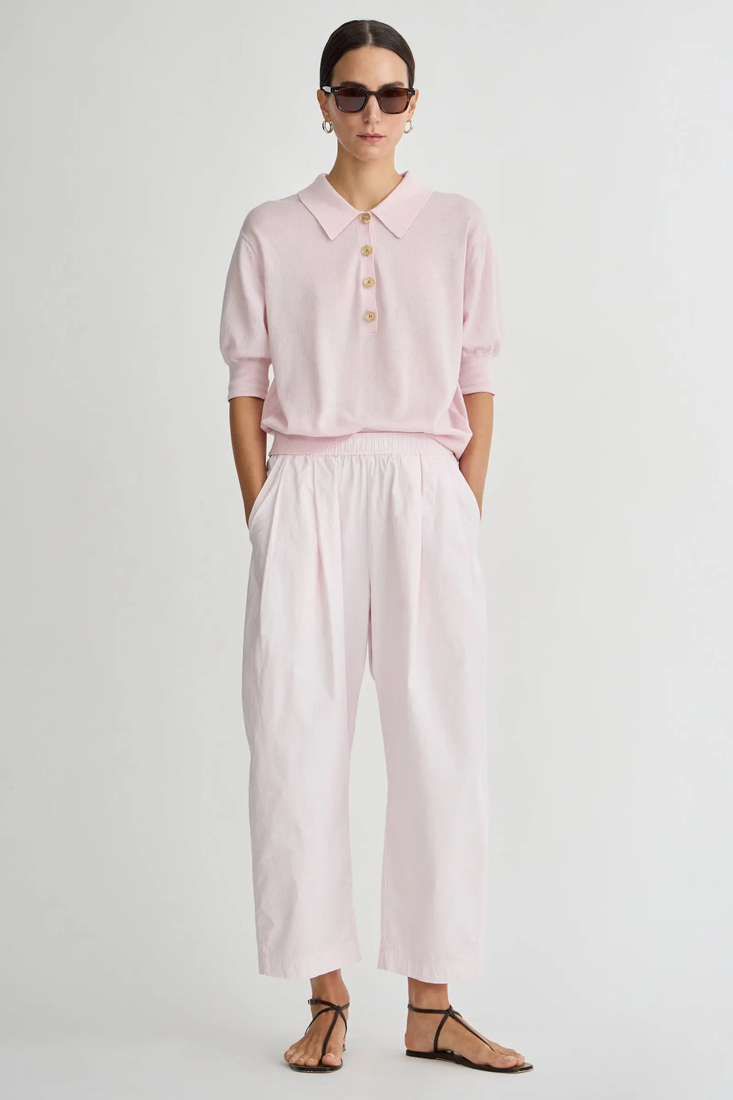 Spa Pleat Pant | Rosewater