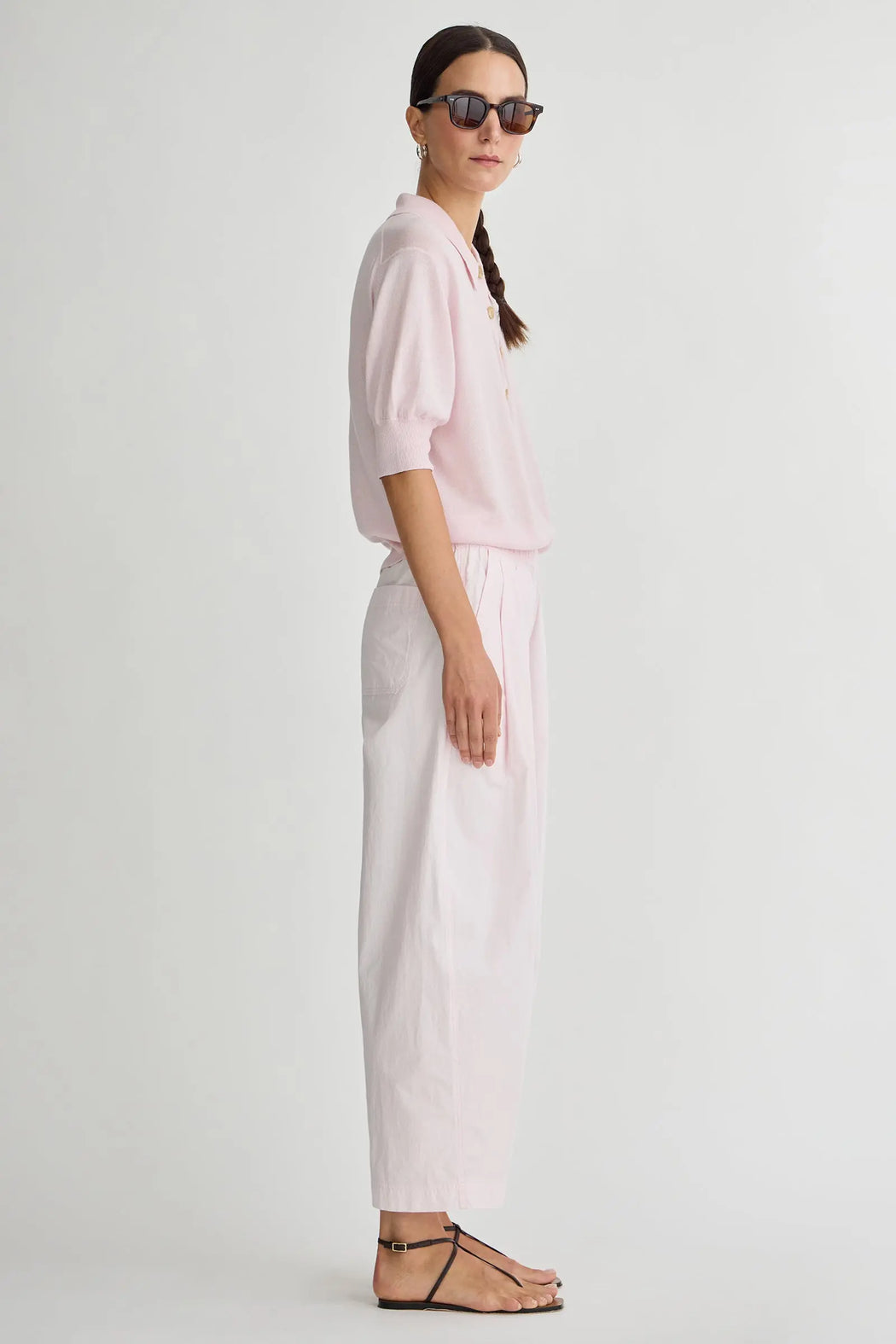 Spa Pleat Pant | Rosewater