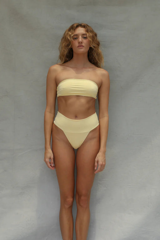 Banded Waist Bikini Bottom | Limoncello