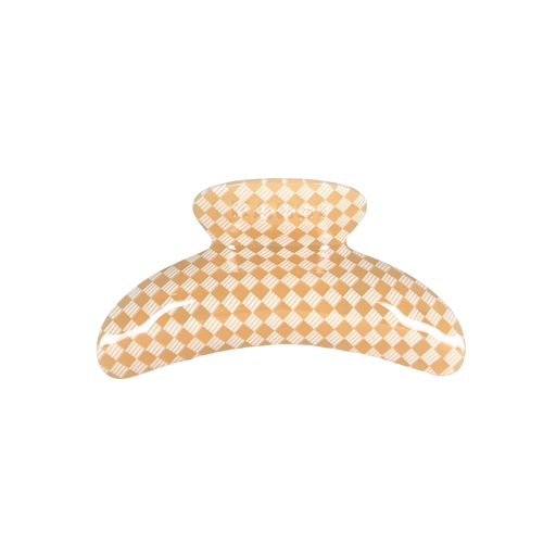 SuperClip Hair Claw | Peach Checker