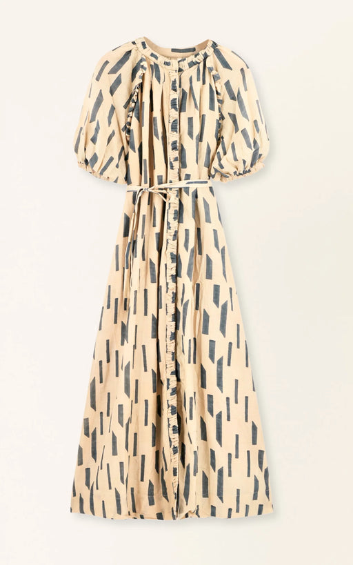 Somerset Dress | Parchment Rainfall