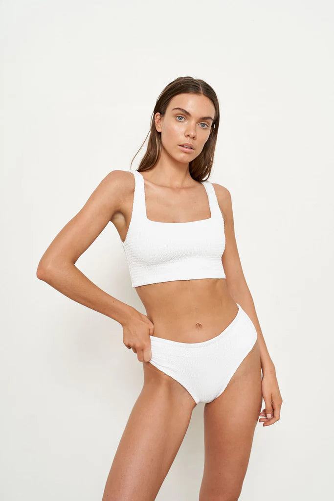 Bambi bottom | White Eco Rib