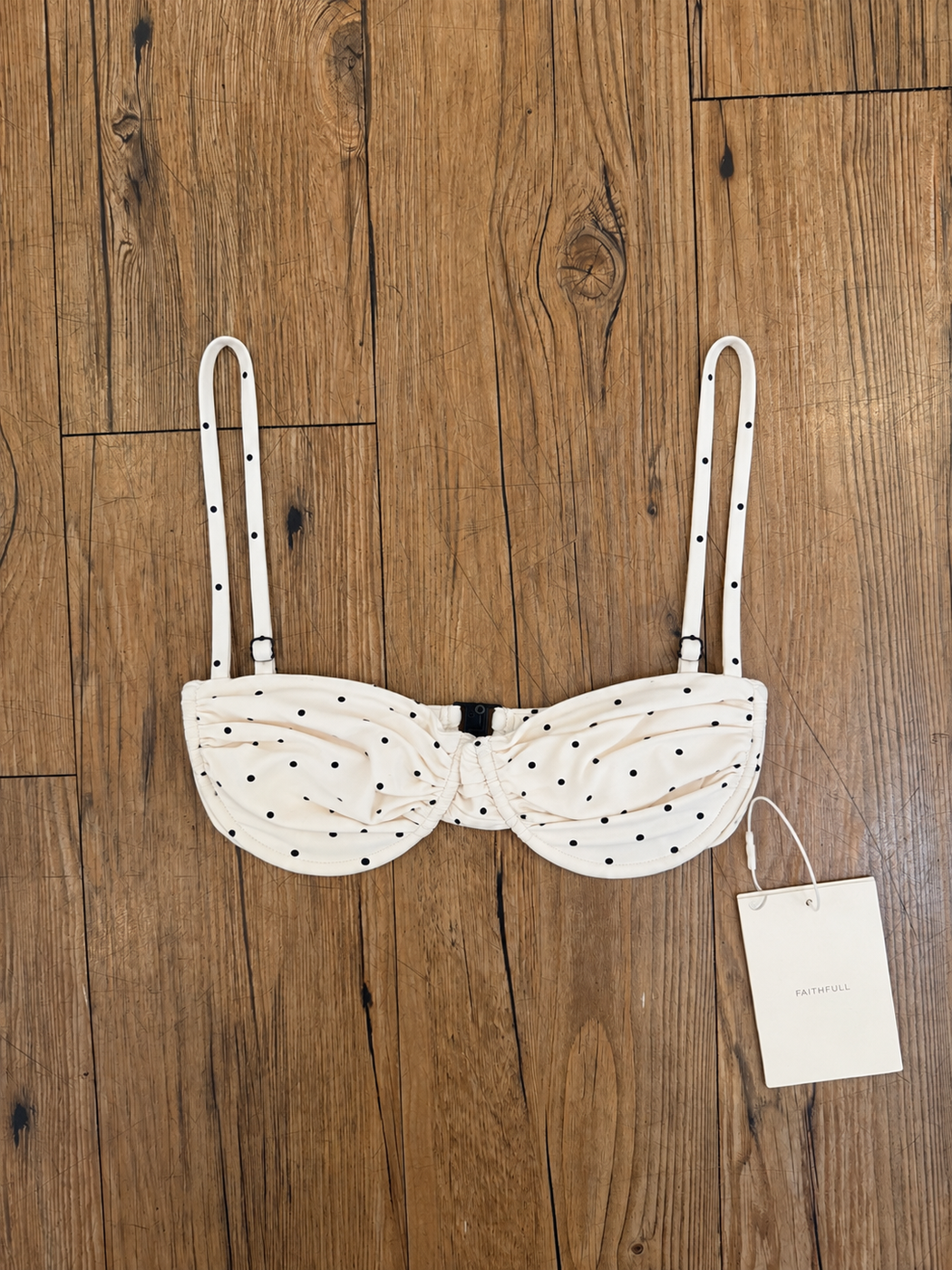 Melina Top | Polka Dot Antique White