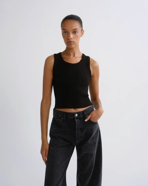 Shrunken Poppy Tank | Black