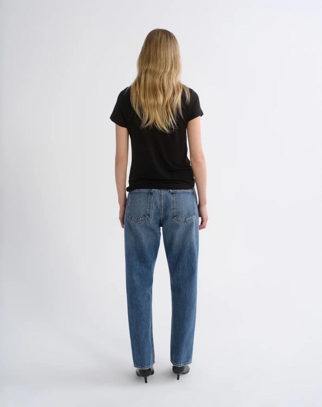 Long Line Adine Tee | Black