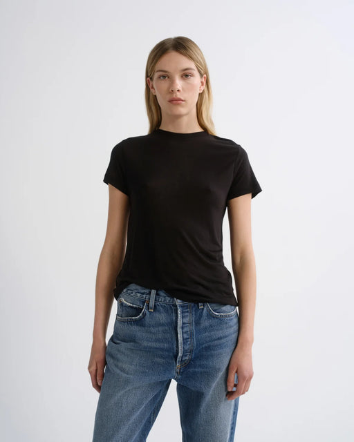 Long Line Adine Tee | Black
