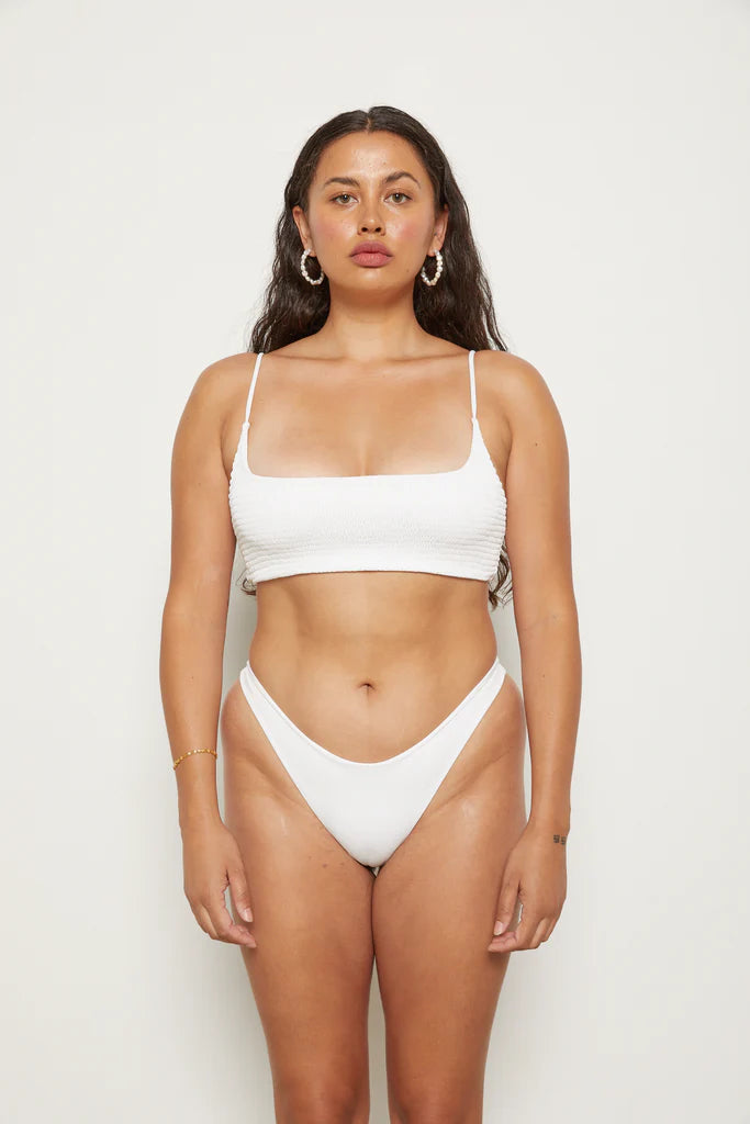 Alice Top l White Eco Rib