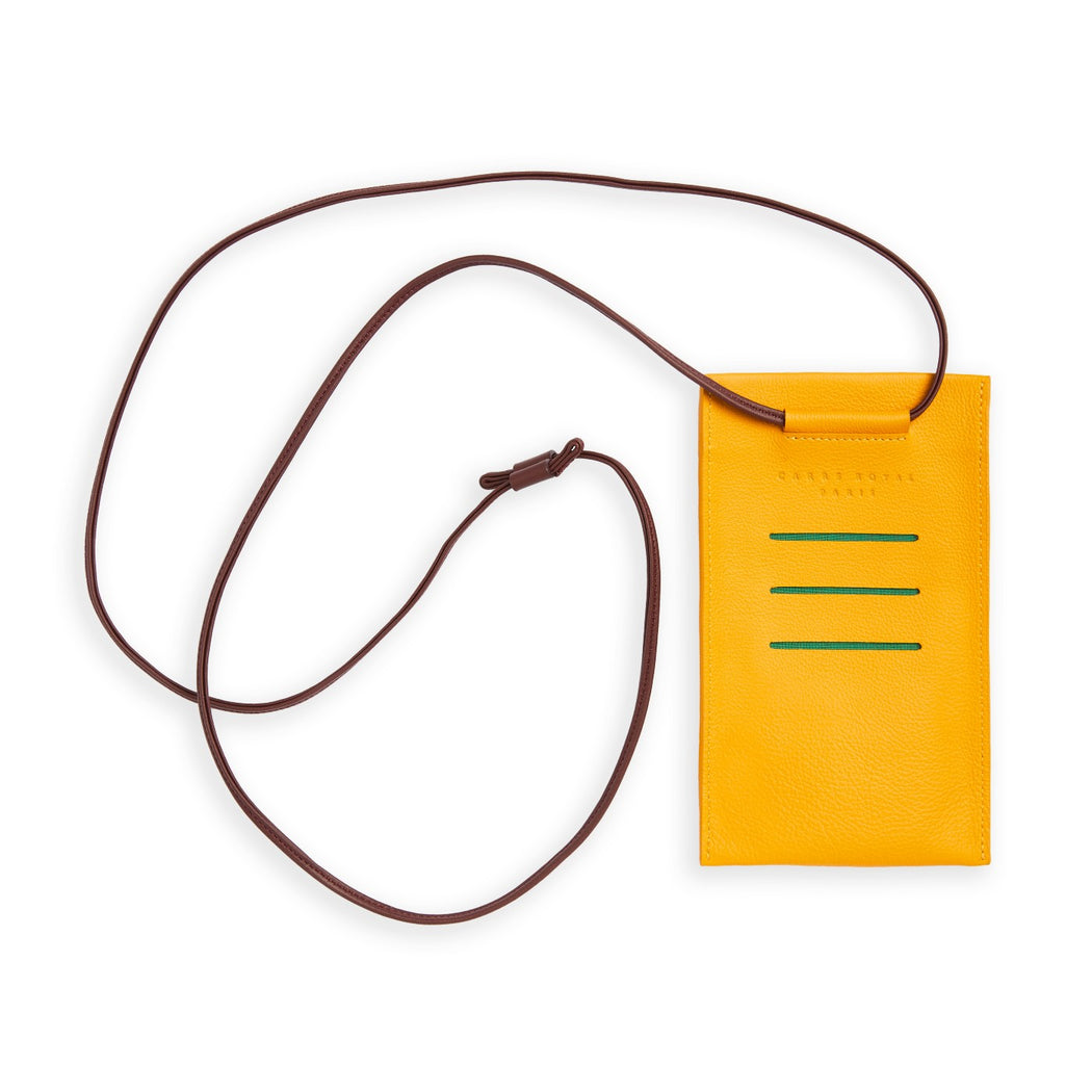 Necklace Phone Pouch l Yellow