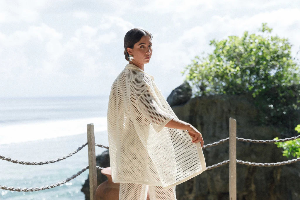 Gabi Shirt | Knit Ivory