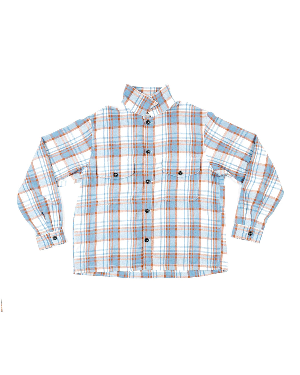 Bucky Overshirt l Blue/Tan