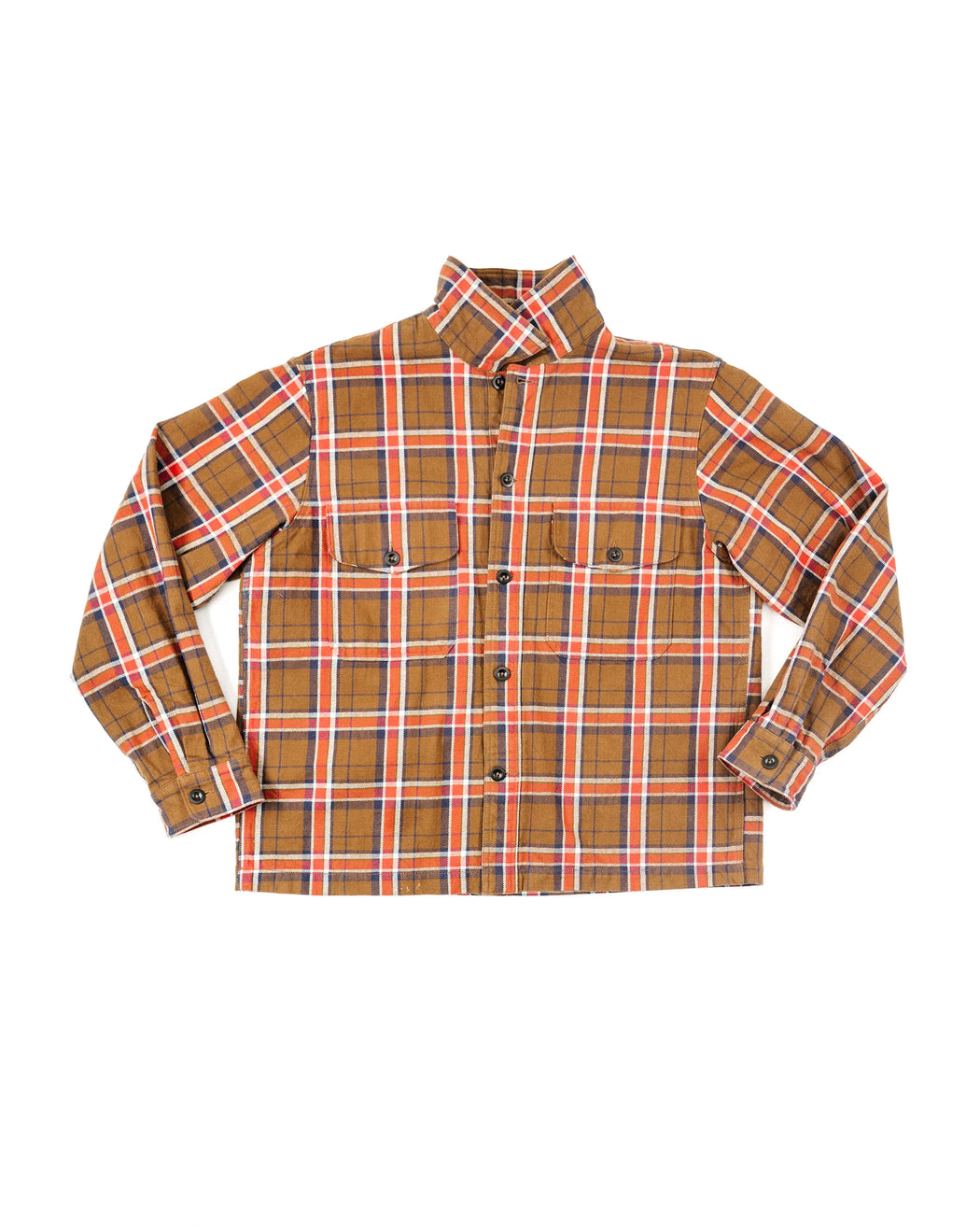 Bucky Overshirt l Brown/Orange