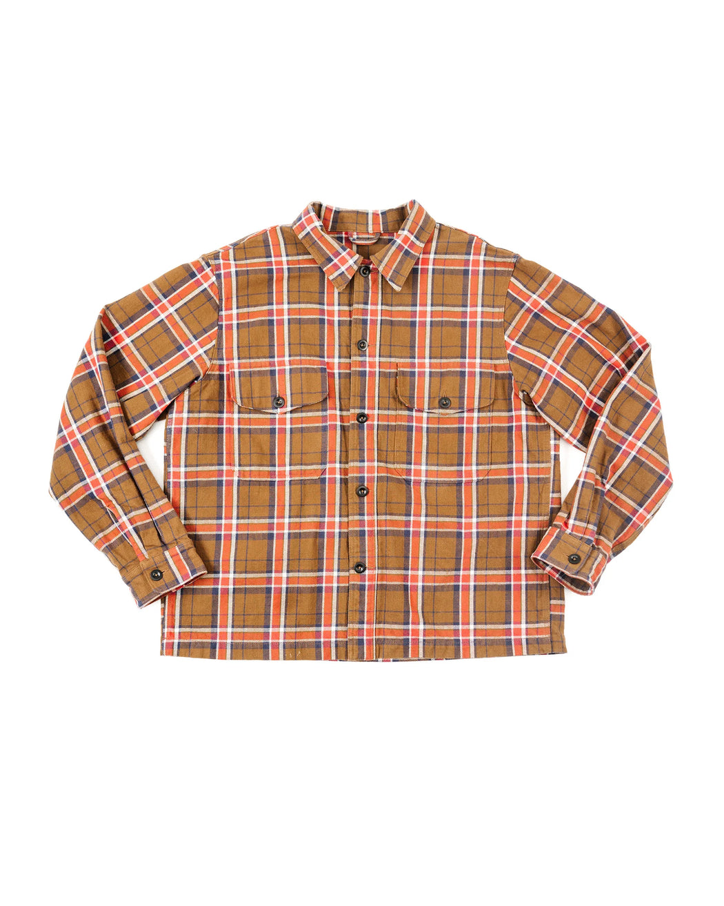 Bucky Overshirt l Brown/Orange