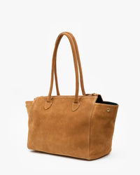 Beatrice Tote | Caramel Suede