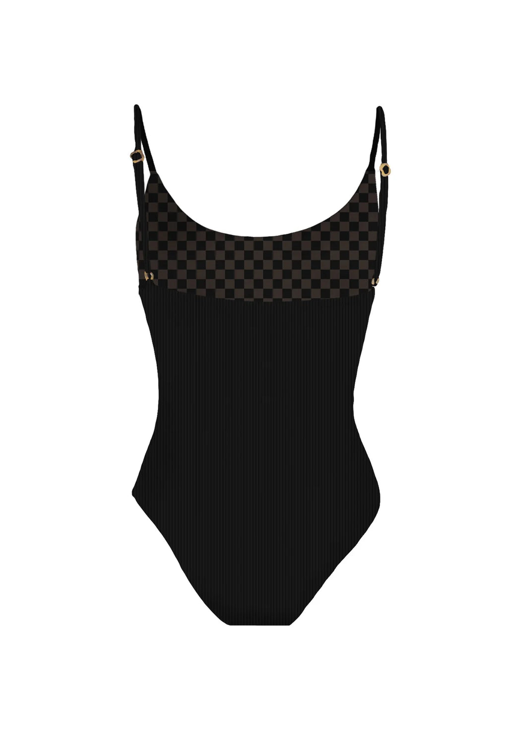 Baja Bodysuit l Black Rib