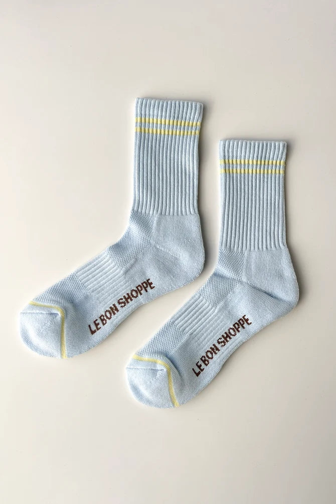 Boyfriend Socks | Pastel Sky